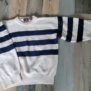 Sweater w Navy Stripes M